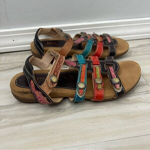 Spring Step Nadra Colorful Strappy Sandals